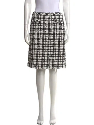 Pre-owned Chanel Vintage Knee-length Skirt In White