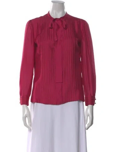 Pre-owned Chanel Vintage Late 1960's - Early 1970's Blouse In Pink