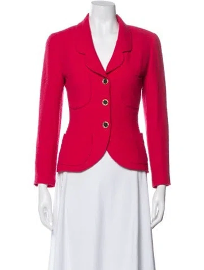Pre-owned Chanel Vintage Late 1980's - Early 1990's Blazer In Pink