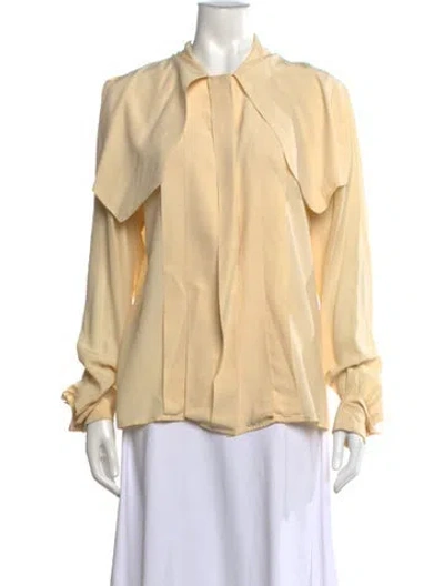 Pre-owned Chanel Vintage Late 1980's - Early 1990's Blouse In Neutral