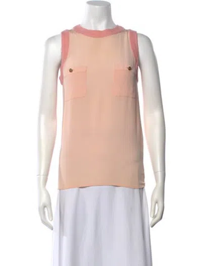 Pre-owned Chanel Vintage Late 1980's - Early 1990's Blouse In Pink