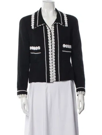 Pre-owned Chanel Vintage Late 1980's - Early 1990's Jacket In Black