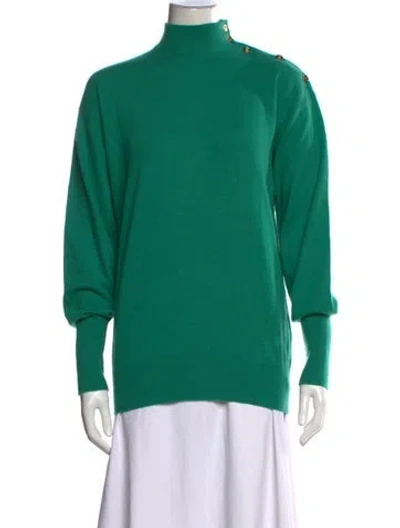 Pre-owned Chanel Vintage Late 1980's - Early 1990's Sweater In Green