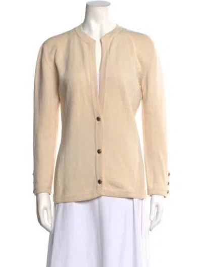 Pre-owned Chanel Vintage Late 1980's - Early 1990's Sweater In Neutrals