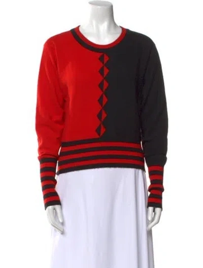 Pre-owned Chanel Vintage Late 1980's - Early 1990's Sweater In Red