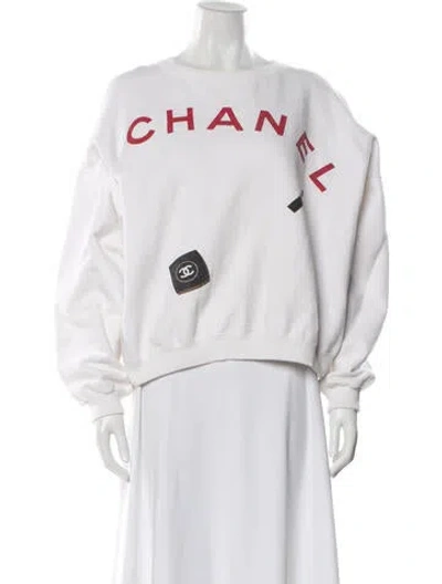 Pre-owned Chanel Vintage Late 1980's - Early 1990's Sweatshirt In Neutral