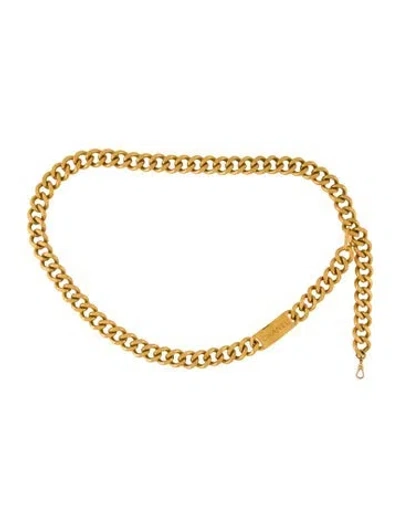 Pre-owned Chanel Vintage Late 1980's - Early 1990's Waist Belt In Gold