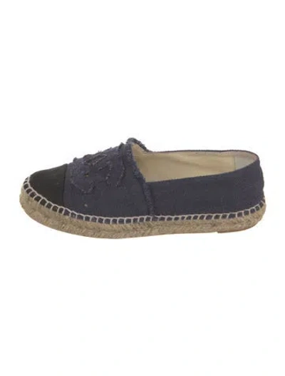 Pre-owned Chanel Vintage Late 2000's - Early 2010's Espadrilles In Blue