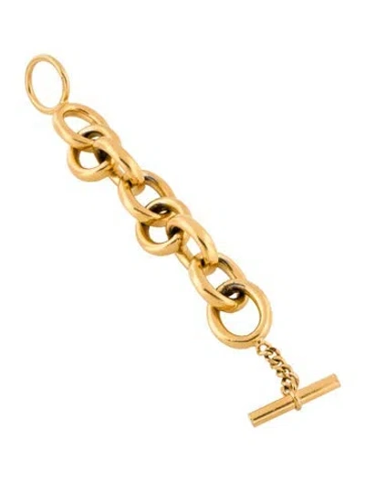 Pre-owned Chanel Vintage Link Bracelet, 6.5" In Multi