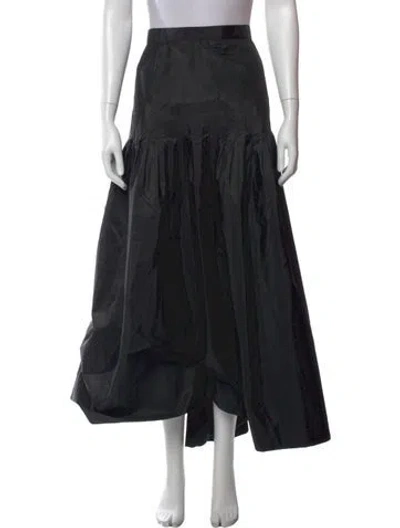 Pre-owned Chanel Vintage Long Skirt In Black