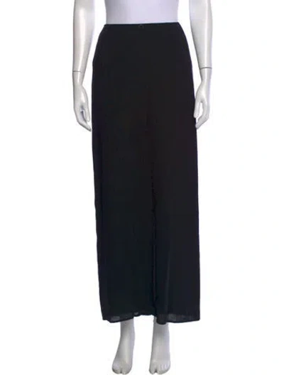 Pre-owned Chanel Vintage Long Skirt In Black