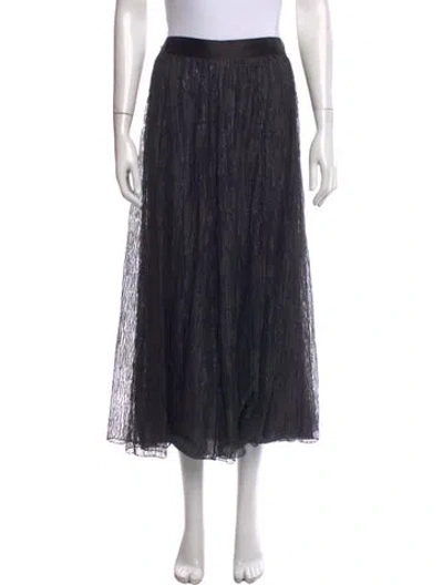 Pre-owned Chanel Vintage Long Skirt In Gray