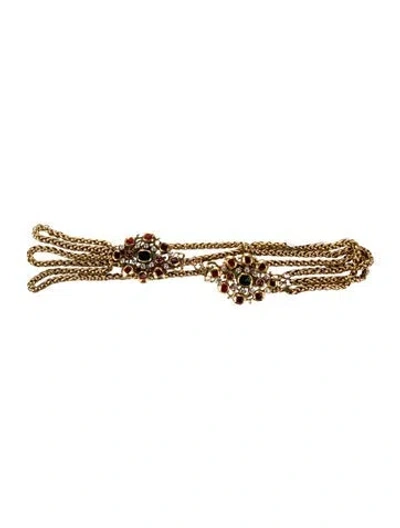 Pre-owned Chanel Vintage Metal Waist Belt In Gold