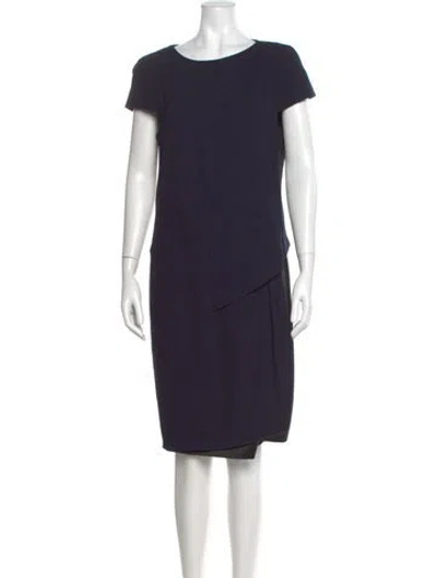 Pre-owned Chanel Vintage Midi Length Dress In Blue