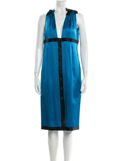 Pre-owned Chanel Vintage Midi Length Dress In Multi