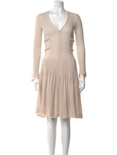 Pre-owned Chanel Vintage Midi Length Dress In Pink