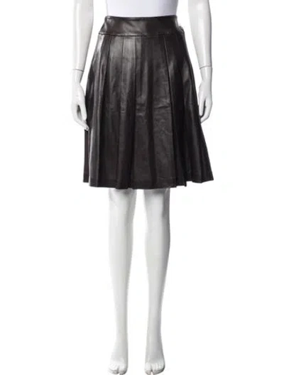 Pre-owned Chanel Vintage Midi Length Skirt In Brown