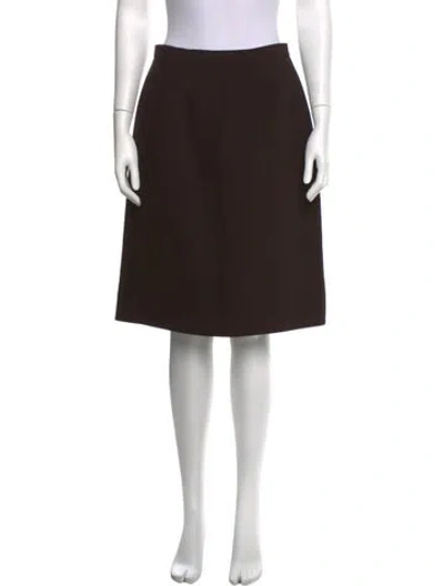 Pre-owned Chanel Vintage Midi Length Skirt In Brown