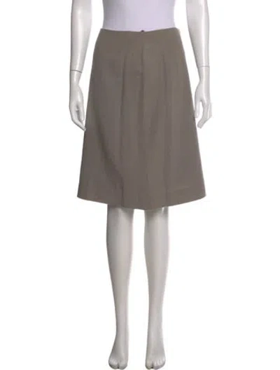 Pre-owned Chanel Vintage Midi Length Skirt In Gray