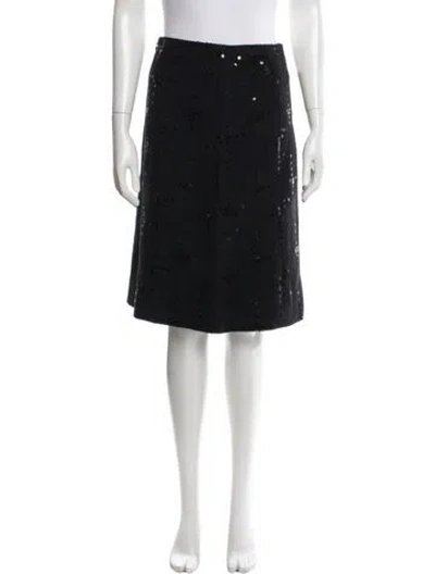Pre-owned Chanel Vintage Midi Length Skirt In Multi