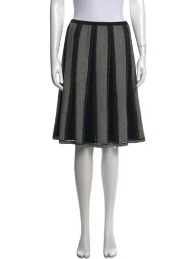 Pre-owned Chanel Vintage Midi Length Skirt In Multi