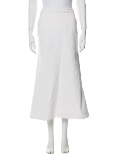 Pre-owned Chanel Vintage Midi Length Skirt In Neutral