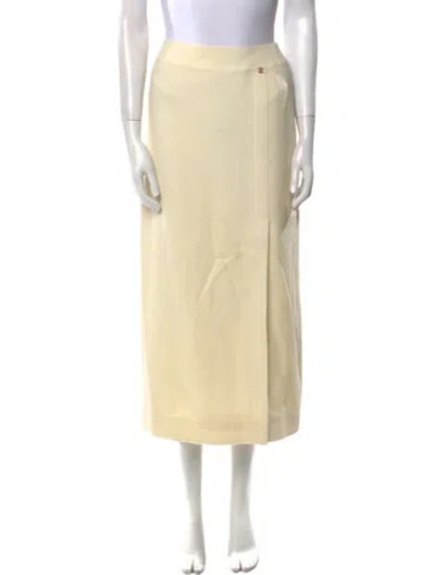 Pre-owned Chanel Vintage Midi Length Skirt In Neutral