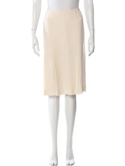 Pre-owned Chanel Vintage Midi Length Skirt In Neutral