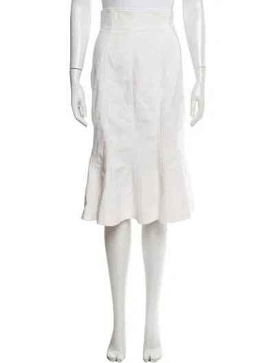 Pre-owned Chanel Vintage Midi Length Skirt In Neutral