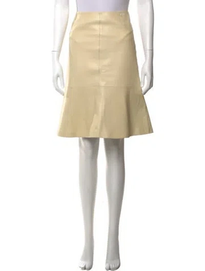 Pre-owned Chanel Vintage Midi Length Skirt In Neutrals