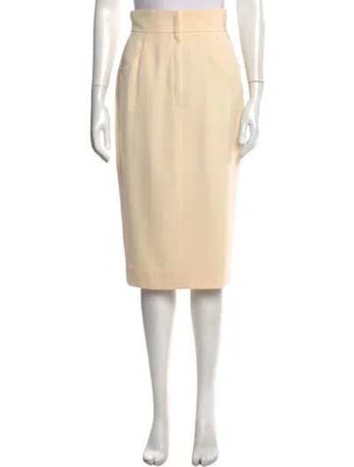 Pre-owned Chanel Vintage Midi Length Skirt In Neutrals