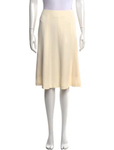 Pre-owned Chanel Vintage Midi Length Skirt In Neutrals