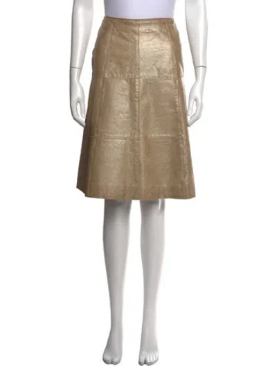 Pre-owned Chanel Vintage Midi Length Skirt In Neutrals