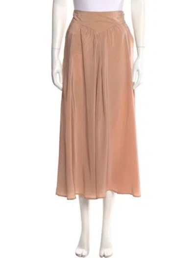 Pre-owned Chanel Vintage Midi Length Skirt In Pink