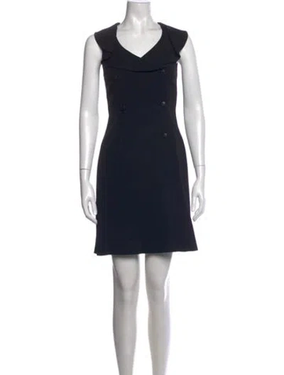 Pre-owned Chanel Vintage Mini Dress In Blac