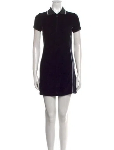 Pre-owned Chanel Vintage Mini Dress In Black