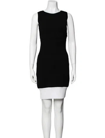 Pre-owned Chanel Vintage Mini Dress In Black