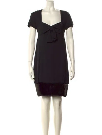 Pre-owned Chanel Vintage Mini Dress In Black