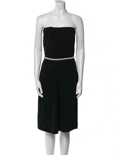 Pre-owned Chanel Vintage Mini Dress In Black