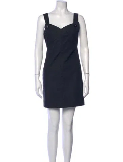 Pre-owned Chanel Vintage Mini Dress In Black