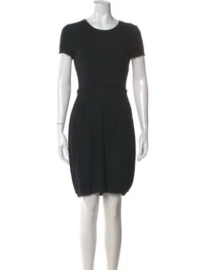 Pre-owned Chanel Vintage Mini Dress In Black