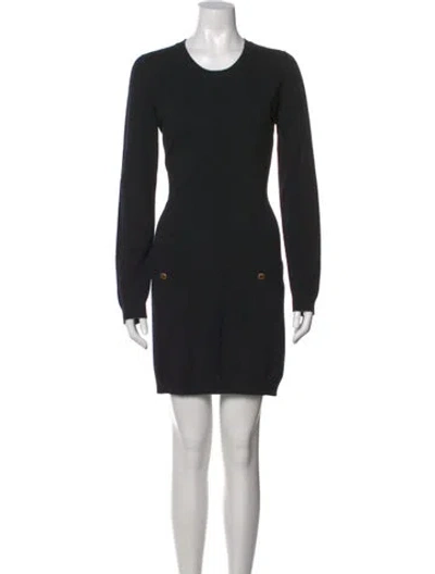 Pre-owned Chanel Vintage Mini Dress In Black