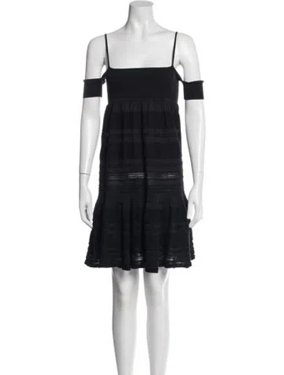 Pre-owned Chanel Vintage Mini Dress In Black