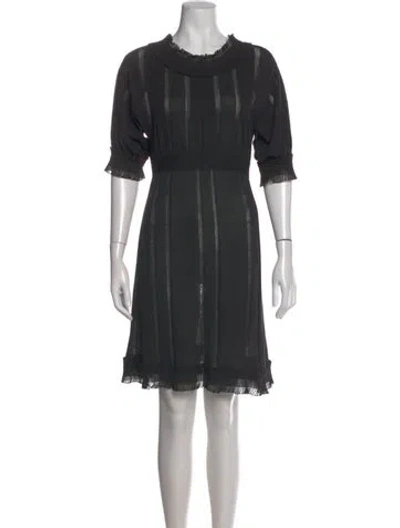 Pre-owned Chanel Vintage Mini Dress In Black