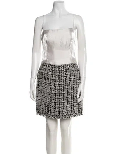 Pre-owned Chanel Vintage Mini Dress In Black