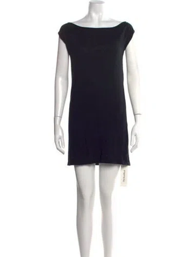 Pre-owned Chanel Vintage Mini Dress In Black