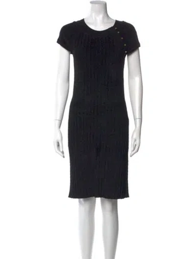 Pre-owned Chanel Vintage Mini Dress In Black
