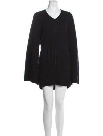 Pre-owned Chanel Vintage Mini Dress In Black