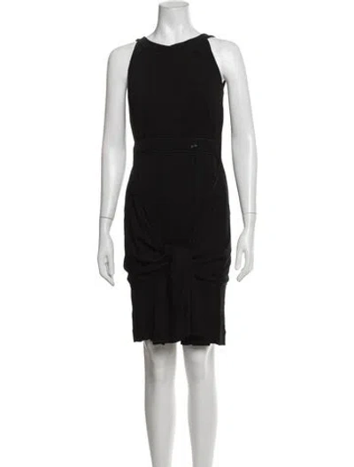 Pre-owned Chanel Vintage Mini Dress In Black