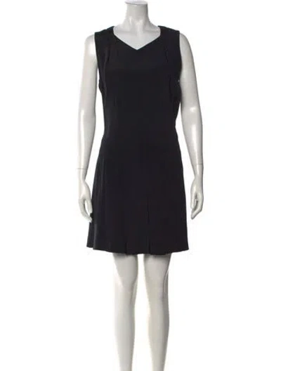 Pre-owned Chanel Vintage Mini Dress In Black